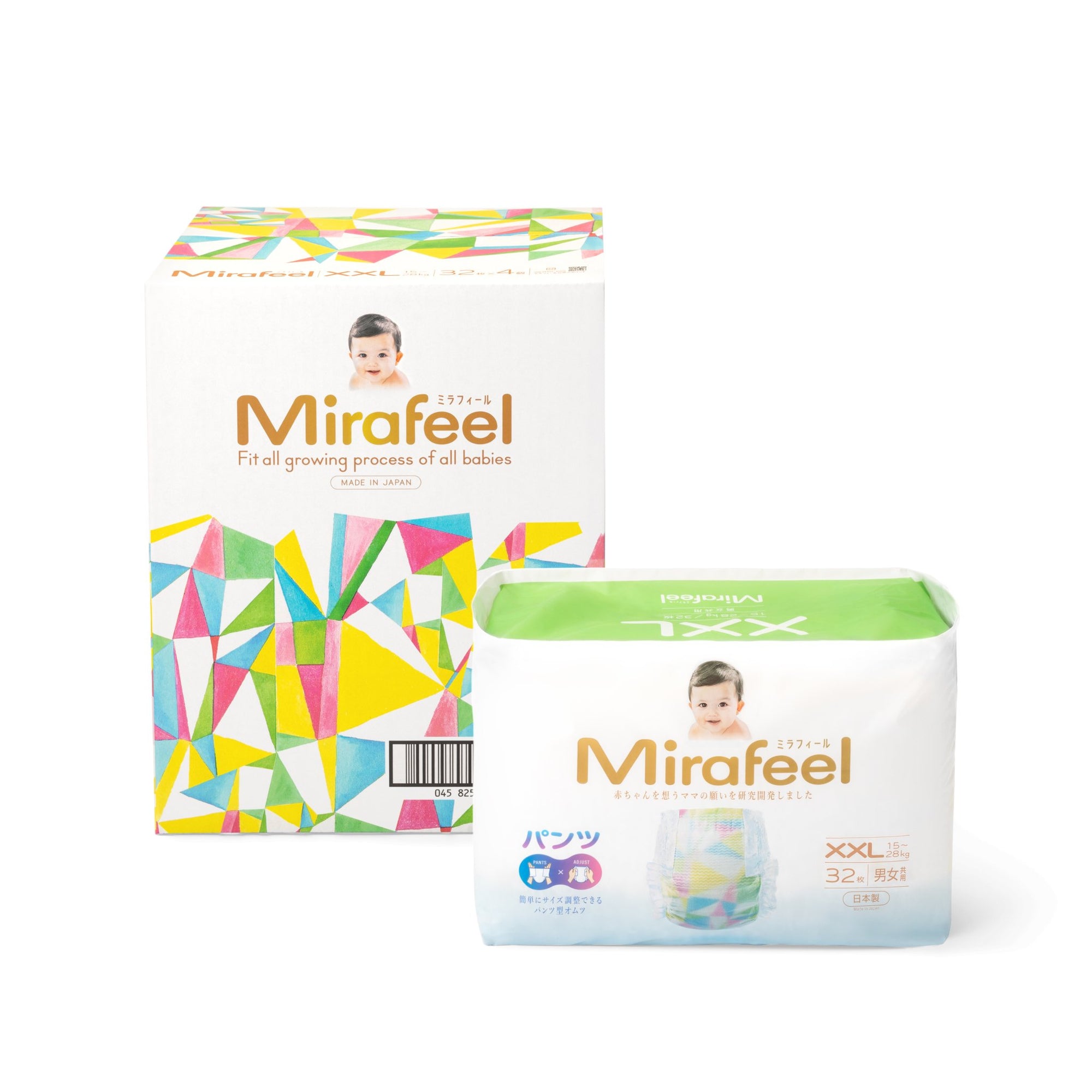 通常購入 XXLサイズ 1箱（128枚 / 4袋×32枚） - Mirafeel